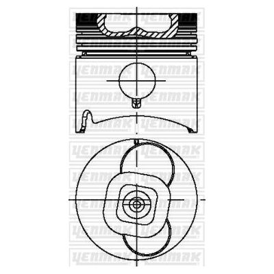 Piston (93.00MM-STD)  YENMAK 31-04387-000