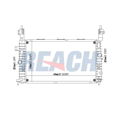 Su Radyatörü  Opel Meriva (2003->)  MAHER 14643