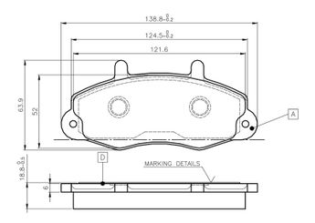 Fren Disk Balata Ön BOSCH 0 986 TB2 019  92VB2K021AB 92VB2K021AC 1074971 5028763 6197738 6965579 7018202