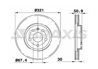 Fren Disk Ayna Ön Sağ ve Sol BRAXIS AD0320  569422 569083 13579150
