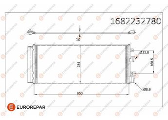 Klima Radyatörü  EUROREPAR 1682232780  13378220 13453205 1850441