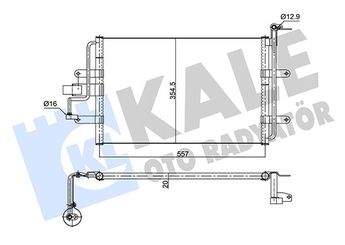 Klima Radyatörü  KALE 352630  1J0820413A 1J0820413H 1J0.820.413 H 1J0820411H 1J0820413G 1J0820413P