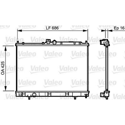 Su Radyatörü  Mitsubishi Outlander (CU0W)(2003->)  VALEO 735201
