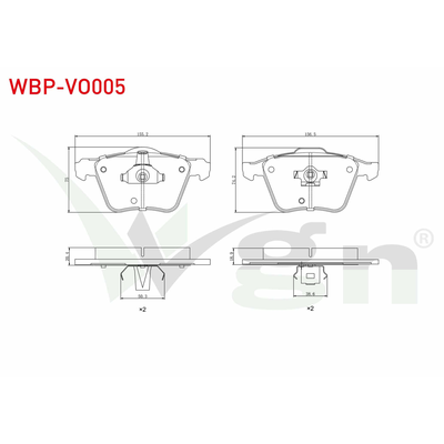 Fren Disk Balata Ön WGN WBP-VO005