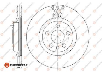 Fren Disk Ayna Ön Sağ ve Sol EUROREPAR 1667857580  1667857580 1618863580 4246J2 4246J3 4249H5 E169008 1309392080 1317651080 71738908