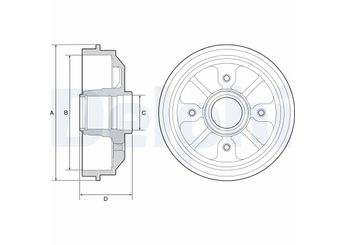 Kampana Arka Sağ veya Sol DELPHI BF282  424732 4247.32 9478267980