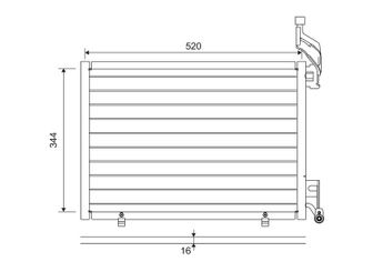 Klima Radyatörü  VALEO 814075  1818911 1856009 AV1119710GA AV1119710GB