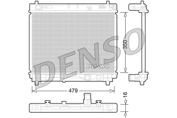 Su Radyatörü  DENSO DRM50059