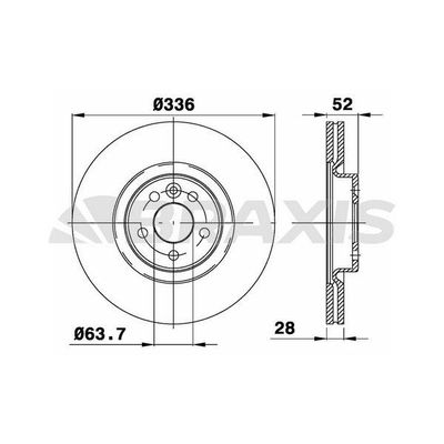 Fren Disk Ayna Ön Sağ ve Sol BRAXIS AD1002