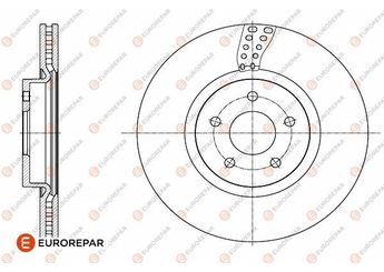 Fren Disk Ayna Ön Sağ ve Sol EUROREPAR 1642763580  1642763580 1770767 CV611125GA