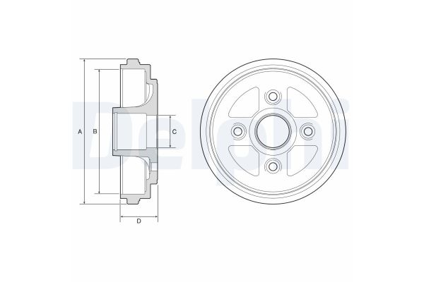 Kampana Arka Sağ veya Sol DELPHI BF602