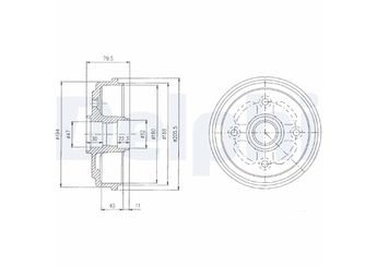 Kampana Arka Sağ veya Sol DELPHI BF400  96457238 96316636 96318925 96320387