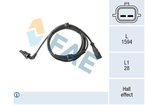 Abs Sensörü Arka Sağ Nissan NV250 Kapalı kasa (09.2019->)  OPTIMAL 06-S1009