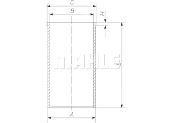 Gömlek (93.00MM-STD)  GOETZE 14-020880-00  XM34 6055 AA