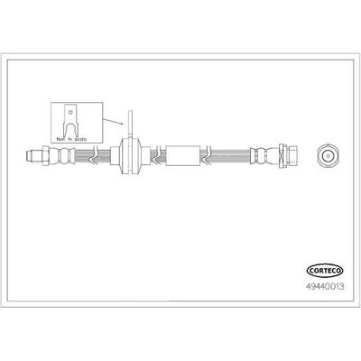 Fren Hortumu Arka Sağ veya Sol FROW 520.1112.004