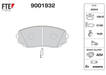 Fren Disk Balata Ön FTE 9001932  4605B475 4605B541