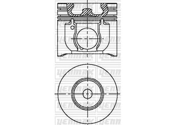 Piston (90.41MM-0.50)  YENMAK 31-04250-050  31-04250-050