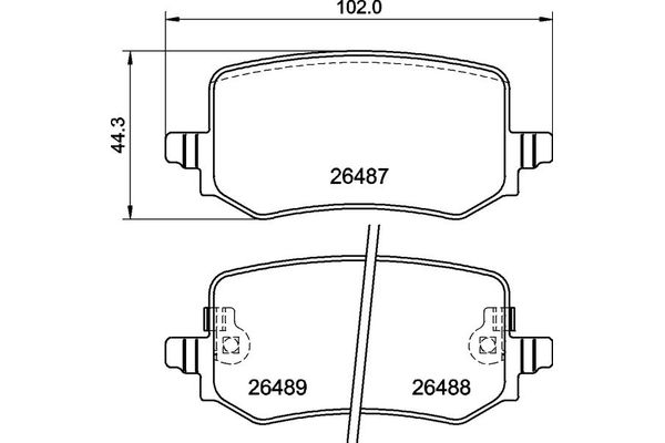 Fren Disk Balata Arka BREMBO P 30 139