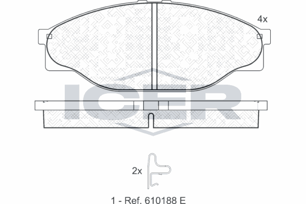Fren Disk Balata Ön WONGA 271086