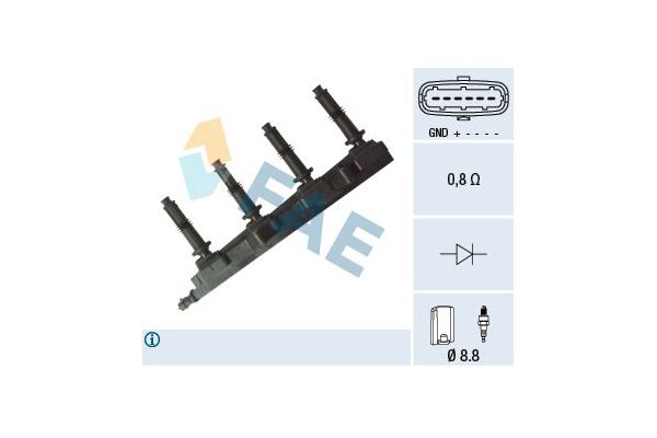 Ateşleme Bobini  Alfa Romeo Brera (177)(2005->)  FAE 80269