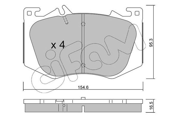 Fren Disk Balata Ön Mercedes CLA -Serisi (BM118)(03.2019->)  CIFAM 822-1269-0