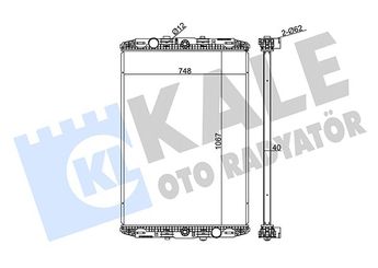 Su Radyatörü  KALE 349430  1330P8 1330P9 1333A1  1333A1 1326966 1364465 1617340 1617341 1858772 1858774