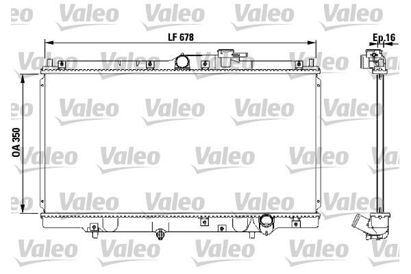 Su Radyatörü  Honda Accord 4 Kapı (CC/CE)(10.1992->)  VALEO 731471