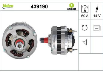 Alternatör  VALEO 439190  1180648KZ 1179897 01179897 1180648 01180648 VOE9002290653