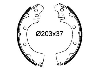 Fren Pabuçlu Balata Arka VALEO 564330  MR981238 MB134832 MB366143 MB534656 MB587174