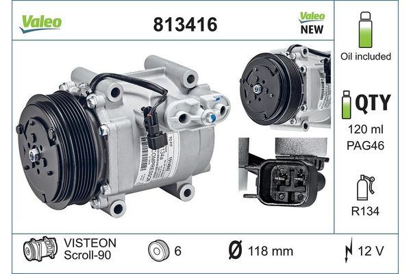 Klima Kompresörü  VALEO 813416
