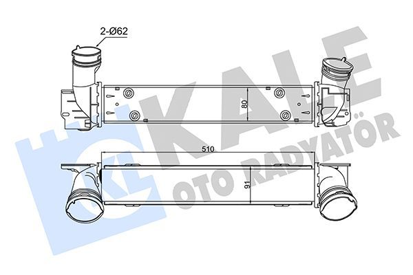 Turbo Radyatörü  BMW 3 Serisi Sedan (E90)(2004->)  KALE 344795