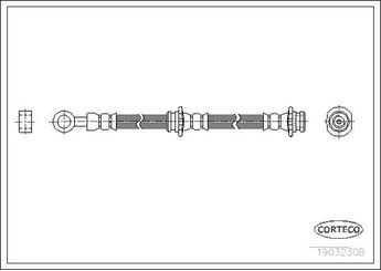 Fren Hortumu Arka Sağ veya Sol CAVO C800 747A  462100M300