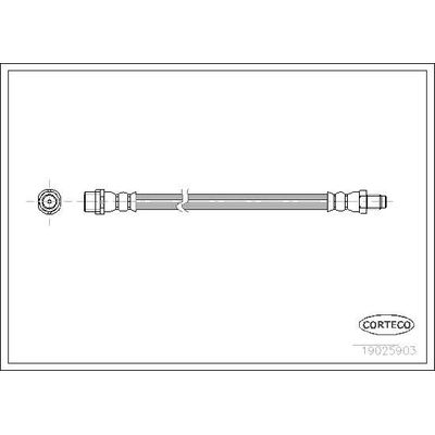 Fren Hortumu Arka Sağ veya Sol Audi A4 Sedan (B5)(11.1994->)  OSSCA BRSFH16045