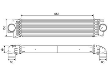 Turbo Radyatörü  FORD ORJINAL DG936K775CC  DG936K775CC 1870328 1900330 1903844 1925164 2094175 DG936K775CB DG93-6K775-CB DG93-6K775-CC E1G36K775FF E1G3-6K775-FF E1G36K775FG E1G3-6K775-FG