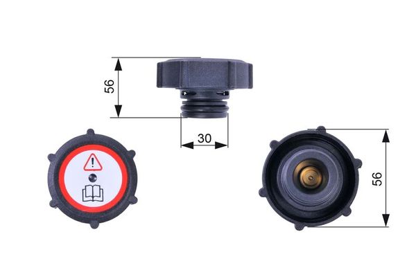 Radyatör Yedek Su Depo Kapağı  GATES RC243