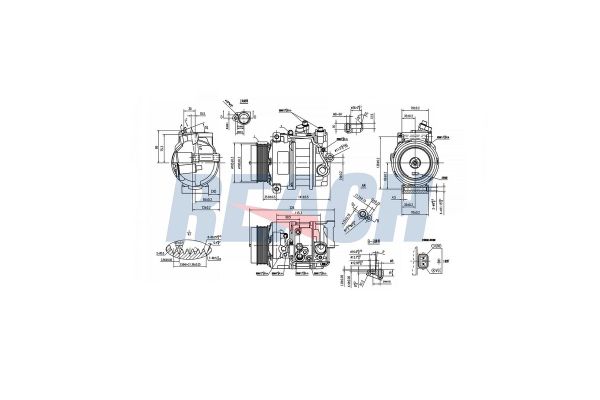 Klima Kompresörü  Mercedes GL -Serisi (BM 164)(03.2006->)  BEHR 8FK 351 322-911