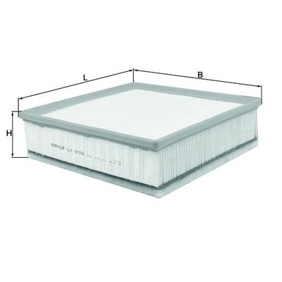 Hava Filtresi  Isuzu D-Max (06.2012->)  MAHLE LX 4038