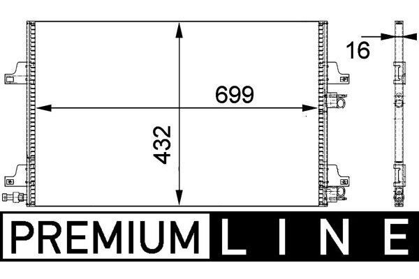 Klima Radyatörü  Renault Espace IV (JK0)(01.2002->)  MAHLE AC 365 000P