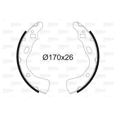 Fren Pabuçlu Balata Arka VALEO 562623