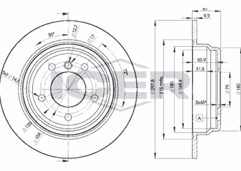 Fren Disk Ayna Arka Sağ ve Sol AP B2451PR  34211163669 34211163835 34211164129 34216767049 34 21 1 163 669 34 21 1 163 835 34 21 1 164 129 34 21 6 767 049