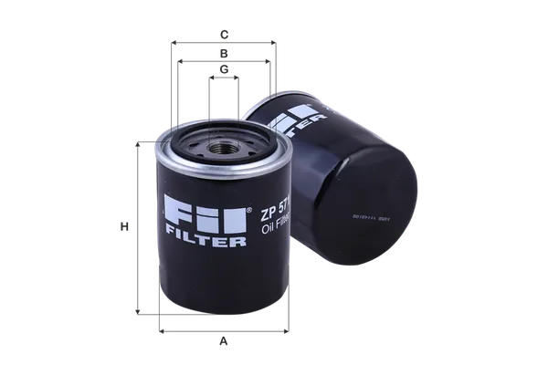 Yağ Filtresi  Nissan Cherry (N12)(12.1982->)  FIL FILTRE ZP 571