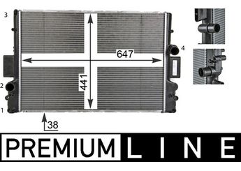 Su Radyatörü  MAHLE CR 1551 000P  1245005603 504084141 0000504084141 504045489