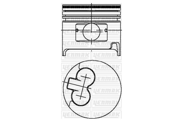 Piston (92.00MM-STD)  YENMAK 31-03992-000
