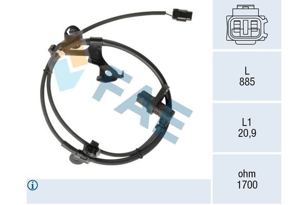 Abs Sensörü Ön Sağ Toyota Yaris Verso (NCP2/NLP2)(1999->)  MAHER 18080