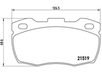 Fren Disk Balata Ön BREMBO P 44 015  SFP000260 SFP000140 STC1275