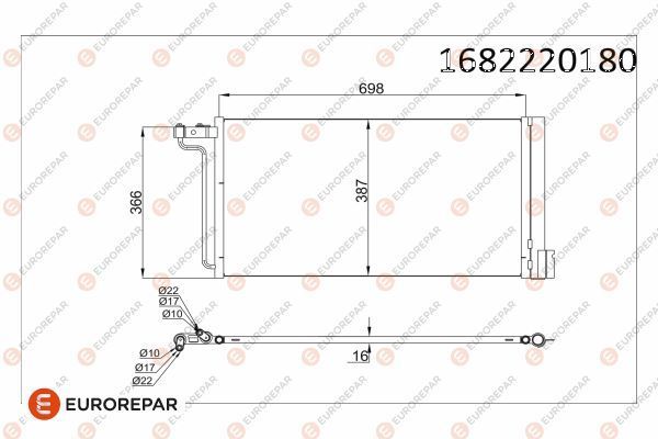 Klima Radyatörü  Ford C-MAX (CEU)(2015->)  PSA ORJINAL 1682220180