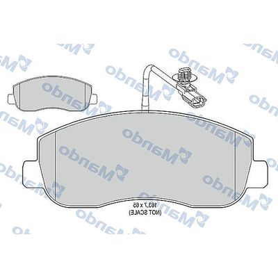 Fren Disk Balata Ön Renault Master III Kamyonet / Şasi - Çift Kabin (06.2010->)  MANDO MBF015042
