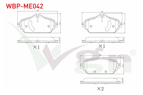 Fren Disk Balata Ön WGN WBP-ME042