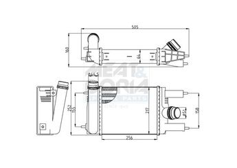 Turbo Radyatörü  HELLA 8ML 366 341-201  144613ZU0A 144613ZU0B 144613ZU1B