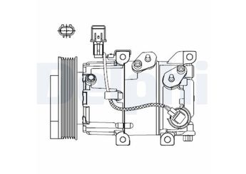 Klima Kompresörü  DELPHI CS20518  97701A5500 97701-A5500 97701A6501 97701-A6501 97701A5501 97701A6500 97701A5502